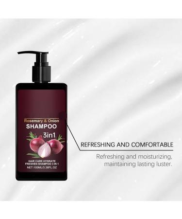  homomdy 3 in 1 Onion Rosemary Shampoo for Hair Growth Reduces Hair Loss and Hair Breakage Deep Cleanses & Moisturizes (1 Piece) - Buy Online on GoSupps.com