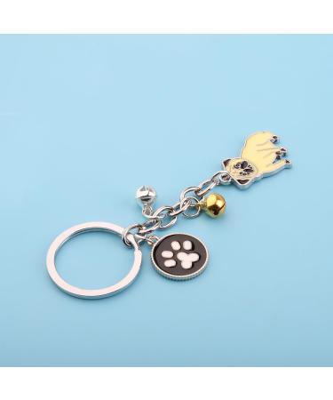 ENSIANTH Dog Keychain - Perfect Gift for Dog Lovers & Owners | Puppy Paw Print Keyring for Moms & Dads - Buy Online on GoSupps.com
