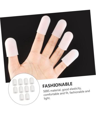 FRCOLOR 5 Pairs Finger Protector Pads - Durable Finger Covers & Toe Sleeves for Guitar - Gel Cushion & Corn Protection - Elastic White - Buy Online on GoSupps.com