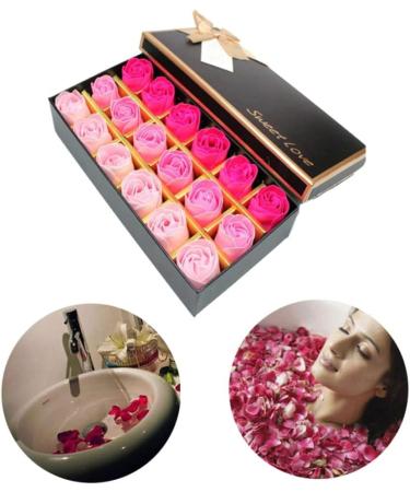 Rose Scented Bath Soap Petals | Luxurious Rose Flower Soap for Relaxation - Buy Online on GoSupps.com