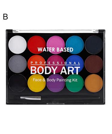 Bodhi2000 15 Colors Party Body Painting Makeup - Eco-Friendly Non-Toxic Easy to Clean Pigment for Model Painting - Buy Online on GoSupps.com