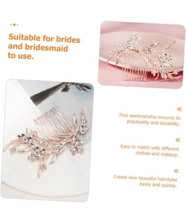 Ipetboom Bridal Comb Crystal Hair Comb Bridal Rhinestone Hair Comb Wedding Hair Comb Bridesmaid Hair Comb Bride Hair Comb Wedding Hair Accessory Bridal Hair Comb - Buy Online on GoSupps.com