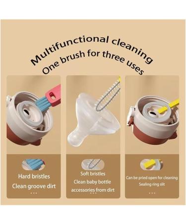 3 in 1 Cup Lid Cleaning Brush 2024 New Bottle Cup Lid Brush Multi Functional Crevice Cleaning Brush Small Cleaning Brushes for Tight Spaces 3PCS - Buy Online on GoSupps.com