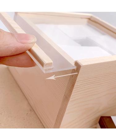 Lurrose Cotton Storage Box for Nail Wiping - Clear Container with Lid for Cotton Pads & Nail Polish Remover - Perfect Cosmetics Organizer - Buy Online on GoSupps.com