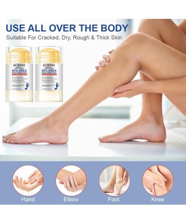 ACWOO 2pc Moisturizing and antichapped foot cream urea foot cream 60 + 2 salicylic acid foot cream for very dry feet heel balm relieves itching in dry cracked feet heels and elbows 40 g - Buy Online on GoSupps.com