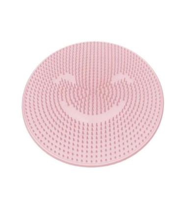 Massage pillow silicone bathroom massage pillow brush for lazy washing feet clean dead skin bathroom artifact back pillow foot 31 cm round massage pillow (size: pink)