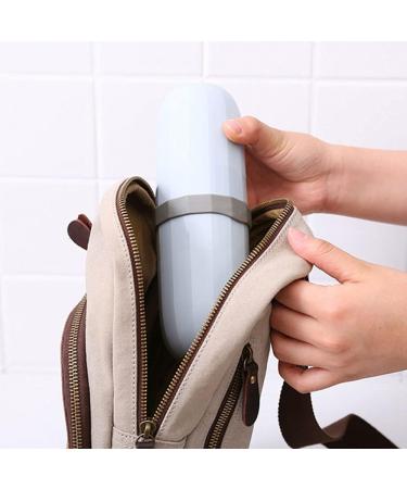 Buy Sukori Portable Toothbrush Cup - 2 Piece Travel Set for Students & Business Trips | Creative Gargle Cup (Blue) - 20.8 x 6.8 cm | International Shipping Available - Buy Online on GoSupps.com