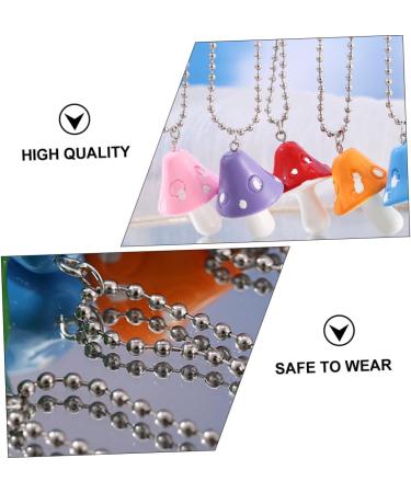 Holibanna 1pc Mushroom Necklace Bead Necklace Beaded Necklaces Accessories Simple and Stylish Red Resin - Buy Online on GoSupps.com