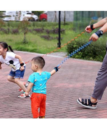 Locisne Anti Lost Wrist Link 2 Pack Toddler Safety Harness, 5.9ft - Blue+Orange - Buy Online on GoSupps.com