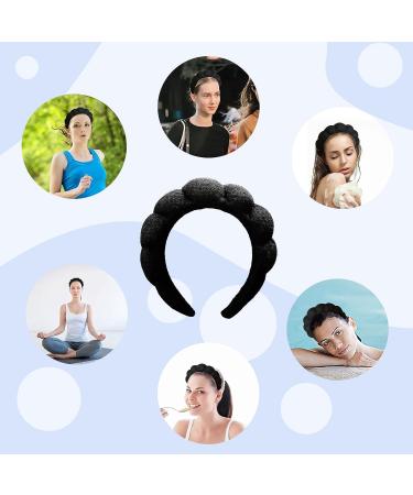 KVIFIVK Women's Spa Headband Towel Cloth for Washing Face, Makeup Removal, Shower - Black - Buy Online on GoSupps.com