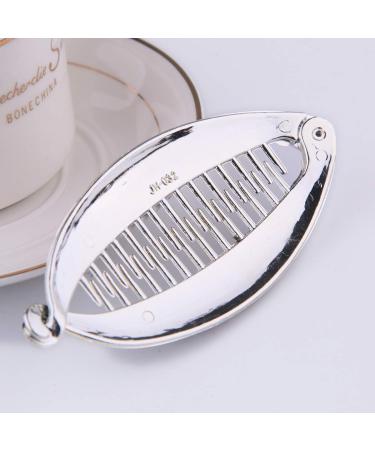 Lurrose 4-Piece Fashionable Banana Clamped Ponytail Holder - Strong Voltage Fish Shape Handle Bracket (Gold & Silver) - Buy Online on GoSupps.com