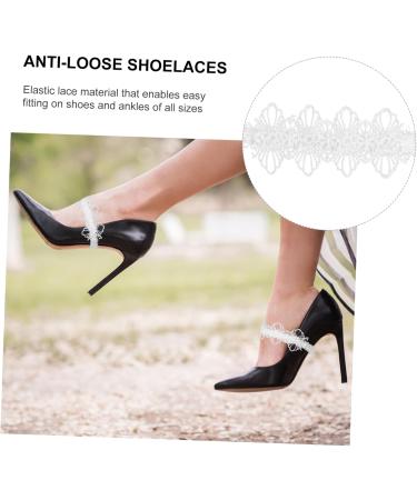 PackoVE Anti-Drop Laces 2 Pairs of Removable White Shoe Straps for Ultimate Comfort & Security - Buy Online on GoSupps.com