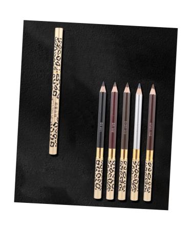 MUSISALY 2pcs Long Lasting Eyebrow Pencils Matte Eyeliner Pencil with Sharpener Eye Brow Pencils Kit Wooden