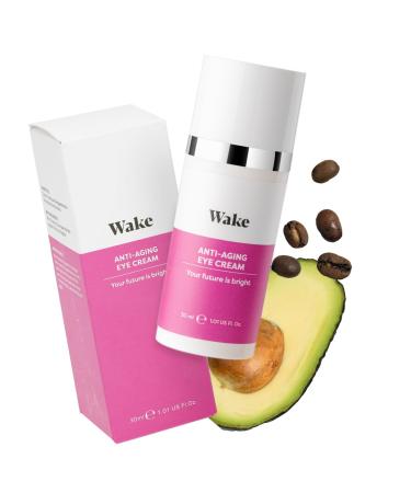 Wake Skincare Anti-Aging Eye Cream - ye Cream for Dark Circles and Puffy Eyes 30ml - Under Eye Cream - Eye Cream for Lines and Wrinkles and Dark Circle - Eye Cream for Men and Women