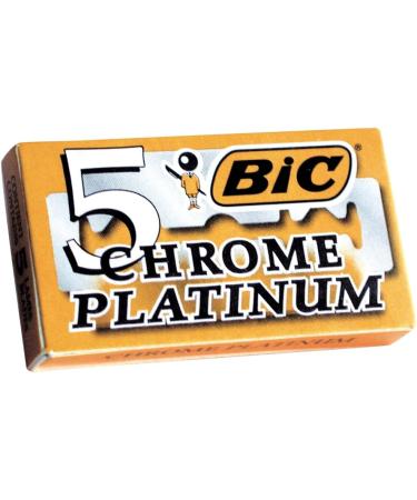 BIC Chrome Platinum Double Edge Safety Razor Disposable Single Blades (100 Pack) Pack of 100 100 count (Pack of 1) - Buy Online on GoSupps.com