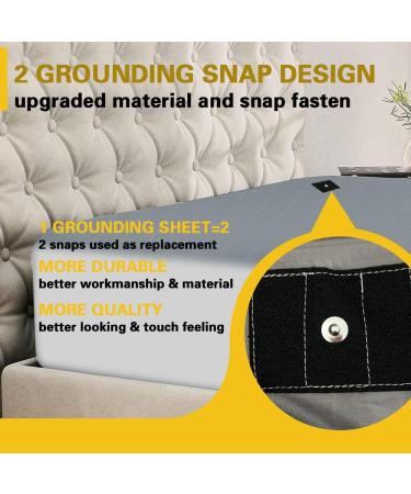 Grounding Mat for Earthing Gray Grounding Sheet for Better Sleep and Relaxing of Body Grounding Mat with Silver for Bed (27" 52") 27" * 52" - Buy Online on GoSupps.com