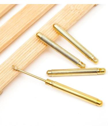 5Pcs Telescopic Ear Spoon Wax Removal Tool Set with Key Ring - Mini Earwax Cleaner Spoon Kit for Ear Hygiene - Buy Online on GoSupps.com