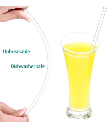 Dakoufish 11 inch Reusable Tritan Plastic Straws with Collapsible Storage Box & Cleaning Brush for 24 oz 30 oz 40oz Jars/Tumblers Pack of 3sets Clear 11 Inch straws and box (3sets) - Buy Online on GoSupps.com