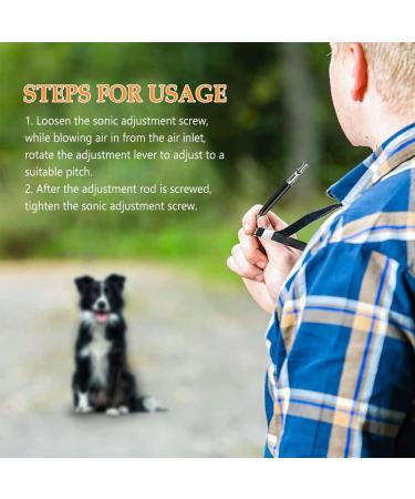 Gheart Dog Whistle 2-Pack | Professional High-Frequency Ultrasound Training Pipe | Silent Dog Education Tool - Black - Buy Online on GoSupps.com