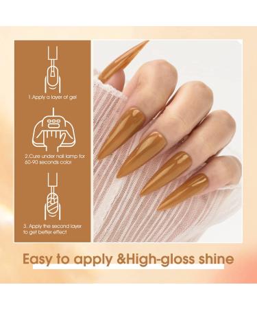 VENALISA Fall Gel Nail Polish Set - 12 Colors (Green Brown Yellow Glitter Red) - 7.5ml Soak Off UV LED Nail Gel for DIY Manicure & Salon Use - International Shipping Available - Buy Online on GoSupps.com