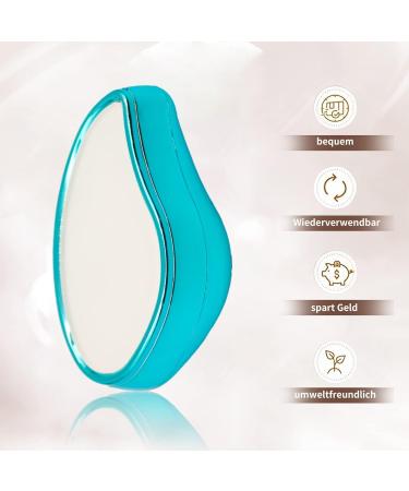 Nano Hair Remover - Silky Hair Removal for Men & Women | No Shaving Gentle Hair Eraser for Legs Back & Breast (Light Blue) - Buy Online on GoSupps.com