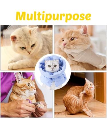 Adjustable Cat Protective Collar - Waterproof Postoperative Cone for Kittens & Cats | Leak Protection & Comfort - Buy Online on GoSupps.com