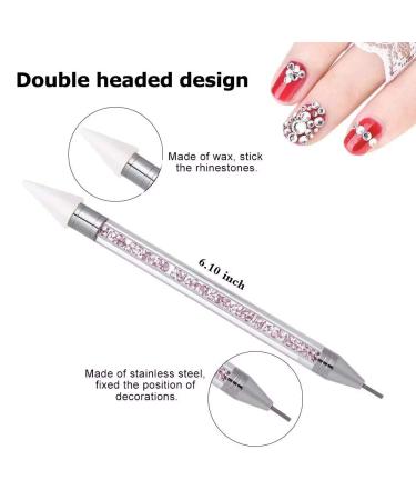 4PCS Dual-Ended Nail Rhinestone Picker Wax Tip Pencil - Manicure Nail Art Tool - Buy Online on GoSupps.com