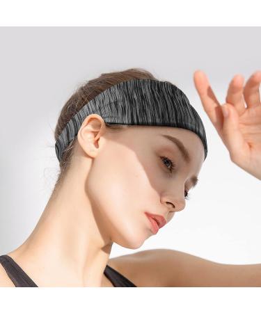 YEEPSYS Women's Workout Sweatband - Non Slip Moisture Wicking Headband for Running (Grey) - Buy Online on GoSupps.com