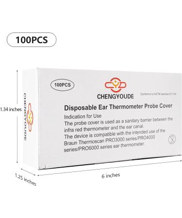 100X Braun Ear Thermometer Probe Covers - Lens Filters Refill for All Models - BPA Free Digital Disposable Covers - Buy Online on GoSupps.com