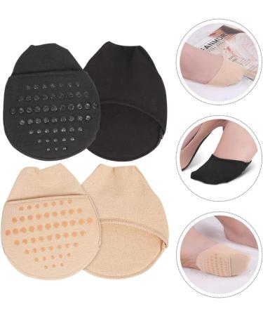 Buy Abaodam Women's Toe Topper Socks - 2 Pairs Non-Skid Forefoot Cushions for High Heels - Reusable Padding Pads for Ultimate Comfort - Buy Online on GoSupps.com