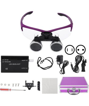 2.5X Lighted Head Mount Magnifier Adjustable Head Magnifying Glasses Professional Jewelers Loupe Magnifying Glasses for Electronics Crafts Jewelry Repair Purple(#2) Small Gift - Buy Online on GoSupps.com