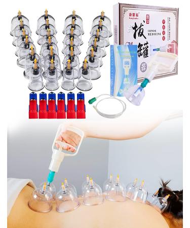 24 Cupping Set,Chinese Professional Cupping Therapy Set