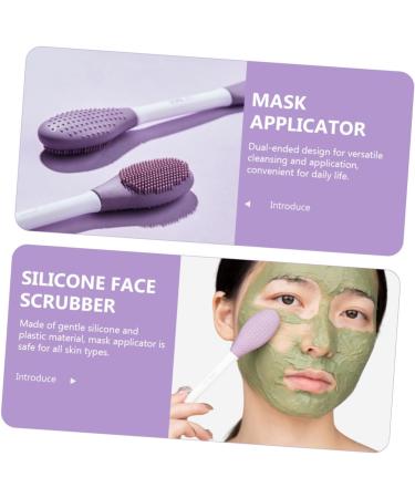 Beaupretty Scrubber Clay Brush Applicator Silicone Brush Facial Scrub Wash Brush Clay Applicator Mud Applicator Tool Scrubbers Applier Clean Silica Gel Detergent - Buy Online on GoSupps.com