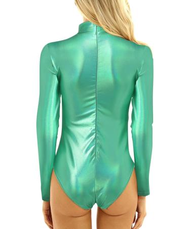 Shop Elegant Women's Long-Sleeved Ballet Suits | Shiny Metallic Dancewear & Gymnastics Tops - International Shipping Available - Buy Online on GoSupps.com