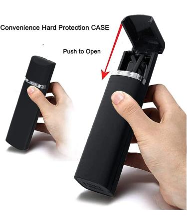 Men's Half Frame Reading Glasses Set with Case - 1.75x Magnification (Black) - 2 PCS in Pouch - Buy Online on GoSupps.com