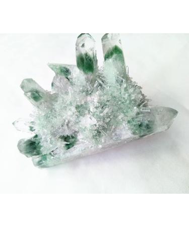 257g Green Ghost Cluster Crystal Stone Clear Quartz Crystal Cluster Natural Specter Quartz Cluster Specimen - Stones - Buy Online on GoSupps.com