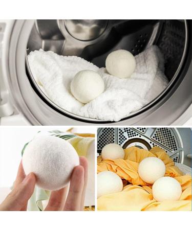 Natural Wool Dryer Balls - 6 Eco-Friendly Felt Balls for Tumble Dryers | Reduce Drying Time & Softens Clothes - Buy Online on GoSupps.com