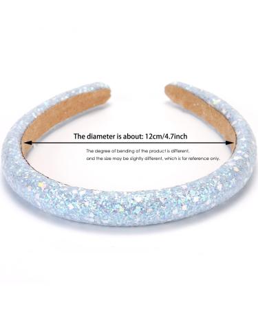 Loneedy 7 Pack Glitter Hair Bands - No Slip Sparkling Headbands for Girls & Women | Children's Hair Accessories in 7 Colors - Buy Online on GoSupps.com
