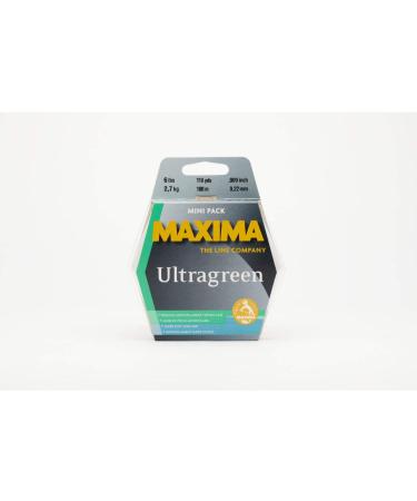 Maxima Fishing Line Mini Pack, Ultragreen Ultragreen, 6-pound, 110-yard