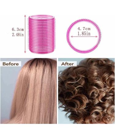 24PCS Super Jumbo Hair Rollers Self Grip Hair curlers With clipHair Curlers Sets No heating Jumbo Curler 12PCS and 12PCS sSainless Steel Duck Beak Clips for Long Medium Short Thick Thin Hair - Buy Online on GoSupps.com