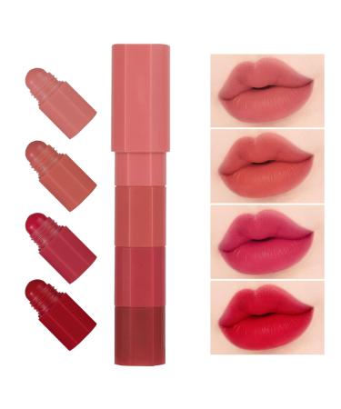 Lipstick Kit, Lipstick Set - Non-Sticky Lipstick Set | 4Pcs Waterproof Matte Lipstick Makeup Set, Lip Gloss Set