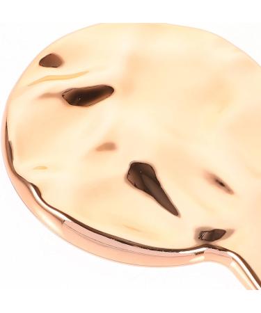 FOMIYES Hand Mirror - Rose Gold Glass Handheld Mirror for Makeup and Travel - 16x9cm - Buy Online on GoSupps.com