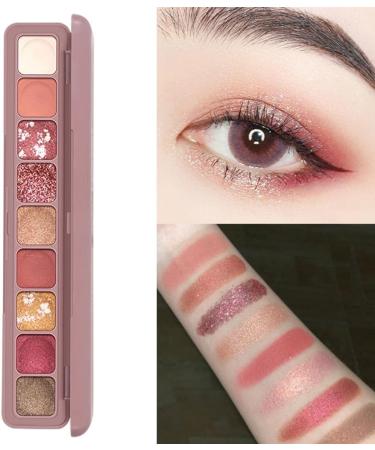 jojomis Matte Shimmers Eyeshadow Palette 9 Colors Eyeshadow Pallet High Pigmented Smooth Powder Eye shadow Long Lasting Waterproof Makeup Palette - A - Buy Online on GoSupps.com