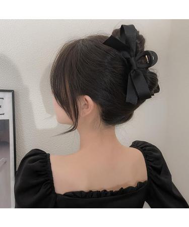 Set of 4 Big Bow Hair Claw Clips for Thick Hair - Non Slip Hair Bows for Women and Girls - Buy Online on GoSupps.com