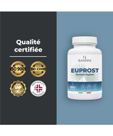  BANDINI Bandini Euprost Serenoa Repens | 180 capsules for 6 months | Saw Palmetto 20:1 Pumpkin Seeds Nettle Zinc - Buy Online on GoSupps.com