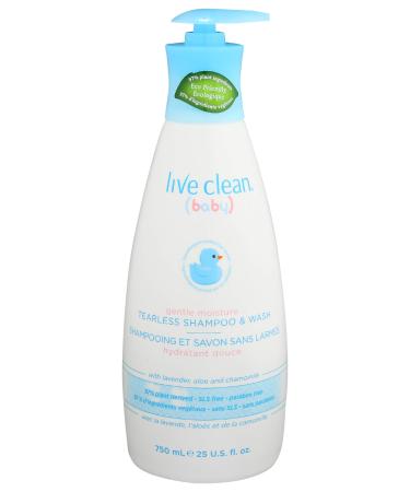 LIVE CLEAN Shampoo WASH TEARLESS 25 OZ