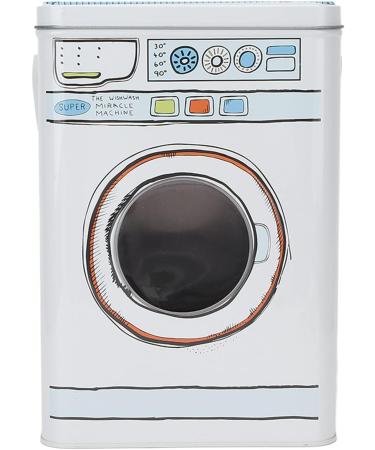 Glomora Metal Washing Machine Shape Laundry Powder Bin Large Capacity Tin Laundry Detergent Canister Container for Holding Pods Tablets Capsules Powder Detergent - Buy Online on GoSupps.com