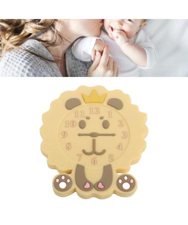 Cartoon Animal Alarm Clock Shaped Teething Toy | Silicone Gum Relief Toy for 0-12 Months Baby - Buy Online on GoSupps.com