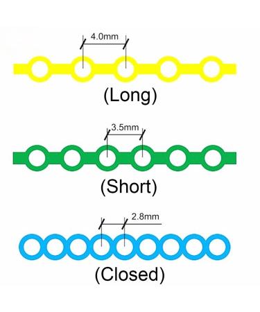 10 Pcs Colorful Dental Orthodontic Elastic Chain Power Chains Brace - 4.5M/PACK - Buy Online on GoSupps.com