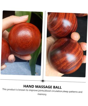 Clispeed 4-Piece Solid Wood Spiky Massage Balls - Foot & Hand Gymnasium Massage Meditation & Relaxation - Buy Online on GoSupps.com